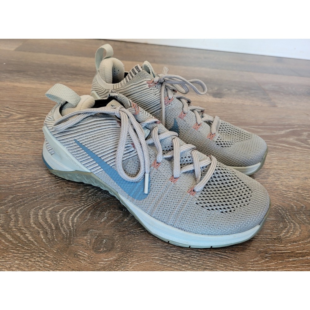 Nike Metcon Flyknit 3 Womens 8.5 Atmosphere Grey Training Shoes #3